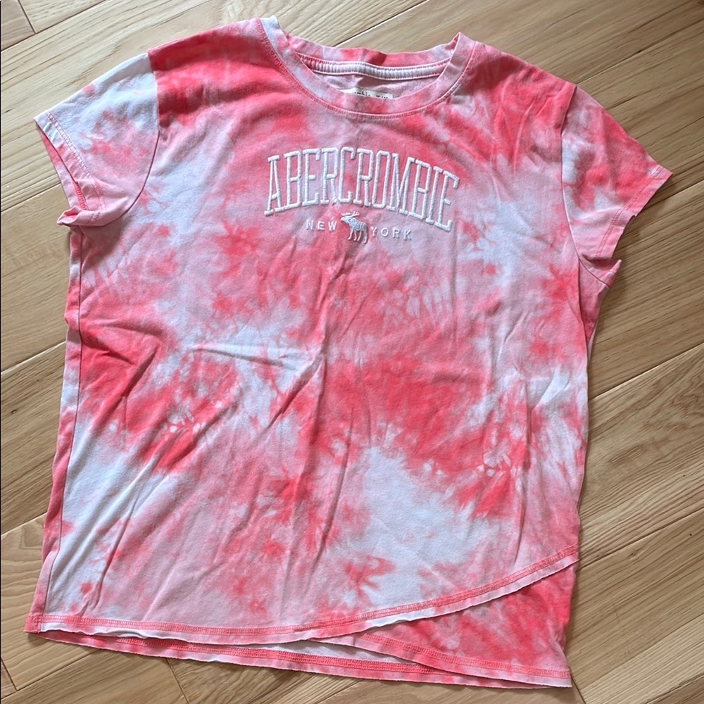 Abercrombie Kids tie-dye logo shirt